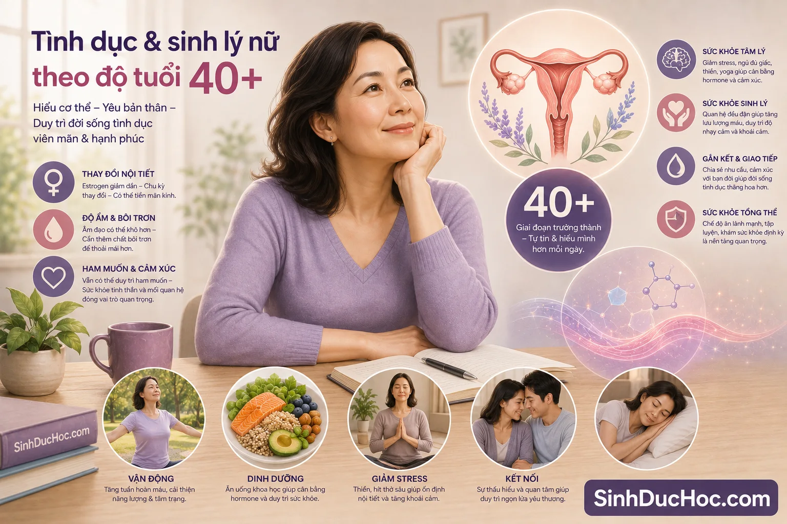 Ham muốn tình dục ở phụ nữ tuổi 40+